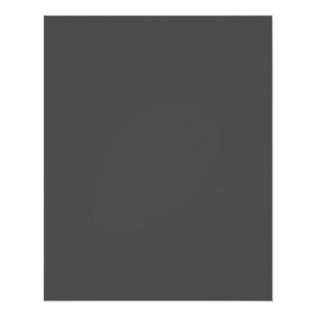 Create Your Own dark gray Custom Design Poster (Front)