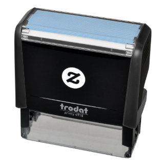 Create Your Own dark gray Custom Design Self-inking Stamp