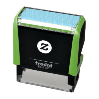 Create Your Own dark gray Custom Design Self-inking Stamp