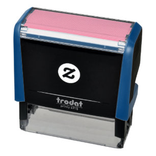 Create Your Own dark gray Custom Design Self-inking Stamp