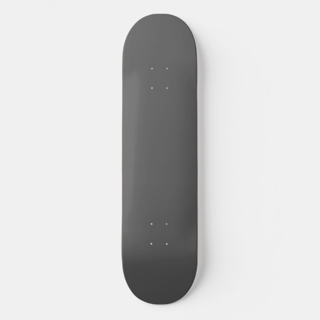 Create Your Own dark gray Custom Design Skateboard (Front)