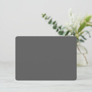 Create Your Own dark gray Custom Design Thank You Card
