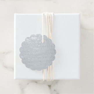 Create Your Own dark grey blue customisable Favour Tags