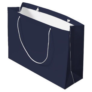 Create Your Own dark grey blue customisable Large Gift Bag