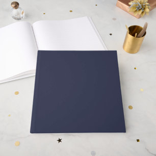 Create Your Own dark grey blue personalised Guest Book