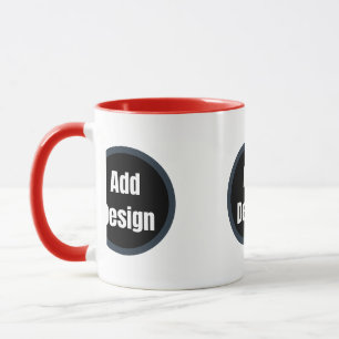 Create Your Own dark grey blue personalised Mug