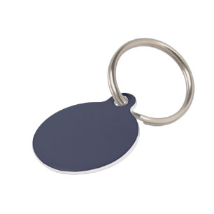 Create Your Own dark grey blue personalised Pet Tag