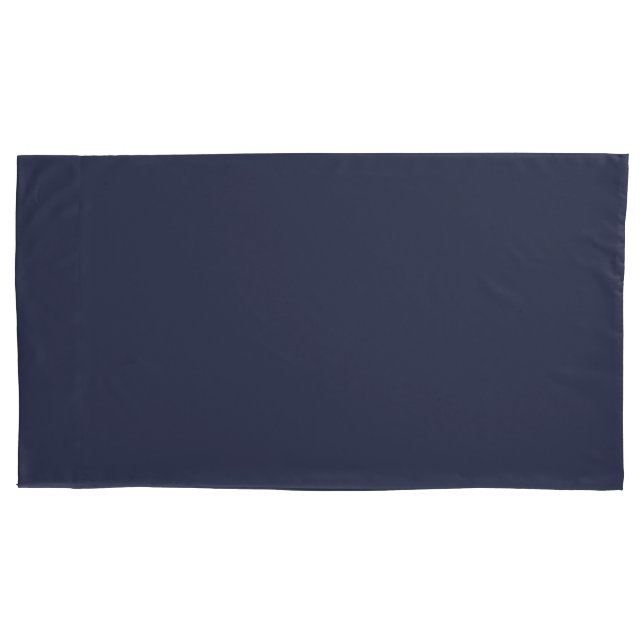 Create Your Own dark grey blue personalised Pillowcase (Front-Left)
