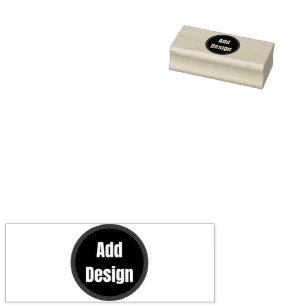 Create Your Own dark grey blue personalised Rubber Stamp