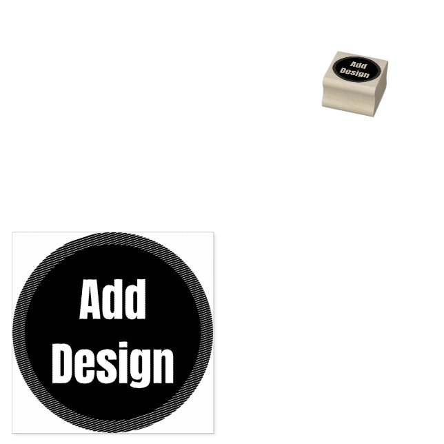 Create Your Own dark grey blue personalised  Rubber Stamp (Stamped)