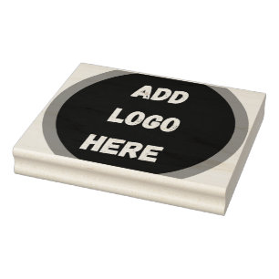 Create Your Own dark grey blue personalised Rubber Stamp