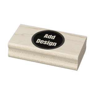Create Your Own dark grey blue personalised Rubber Stamp