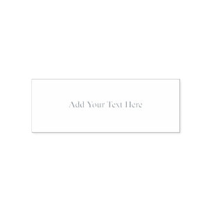 Create Your Own dark grey blue personalised Self-inking Stamp