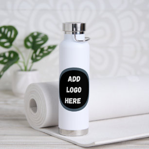 Create Your Own dark grey blue personalised Water Bottle