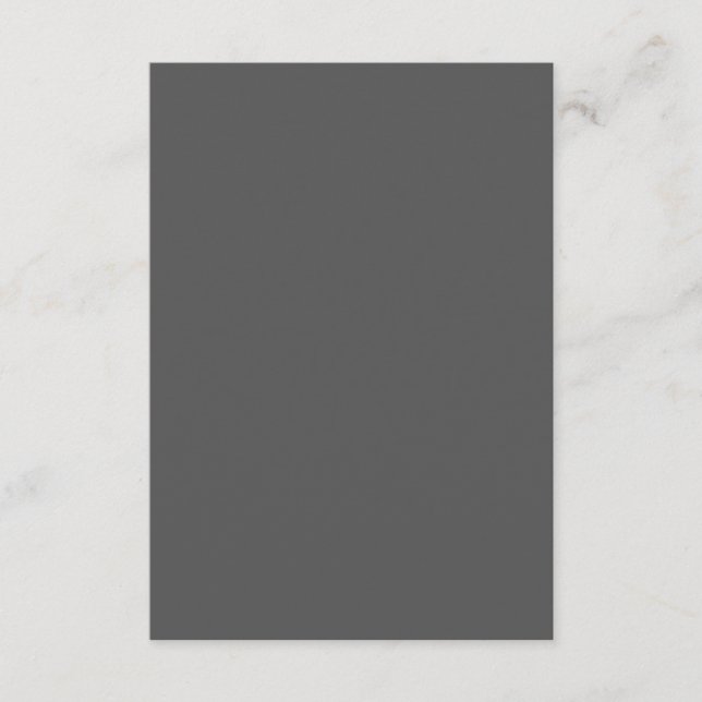 Create Your Own dark grey Custom Design Advice Card (Front)