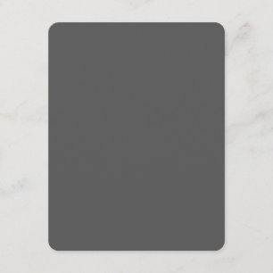Create Your Own dark grey Custom Design Advice Card