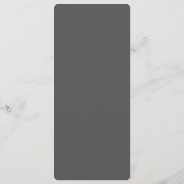 Create Your Own dark grey Custom Design Advice Card (Front)