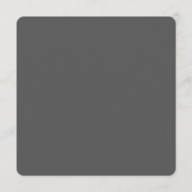 Create Your Own dark grey Custom Design Advice Card (Front)