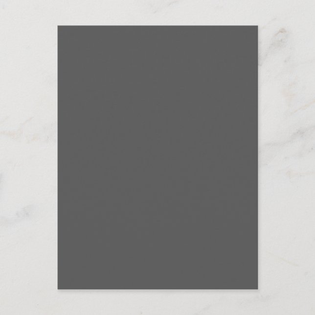 Create Your Own dark grey Custom Design Advice Card (Front)