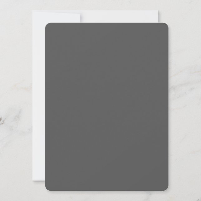 Create Your Own dark grey Custom Design Announcement (Front)