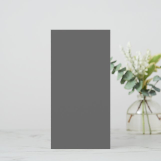 Create Your Own dark grey Custom Design Announcement (Standing Front)