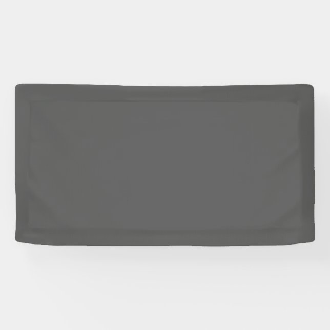 Create Your Own dark grey Custom Design Banner (Horizontal)