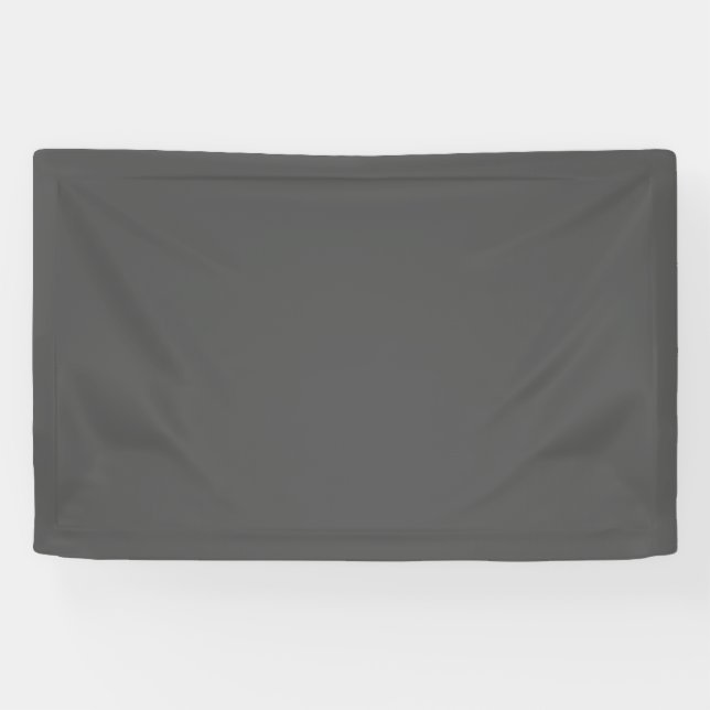 Create Your Own dark grey Custom Design Banner (Horizontal)
