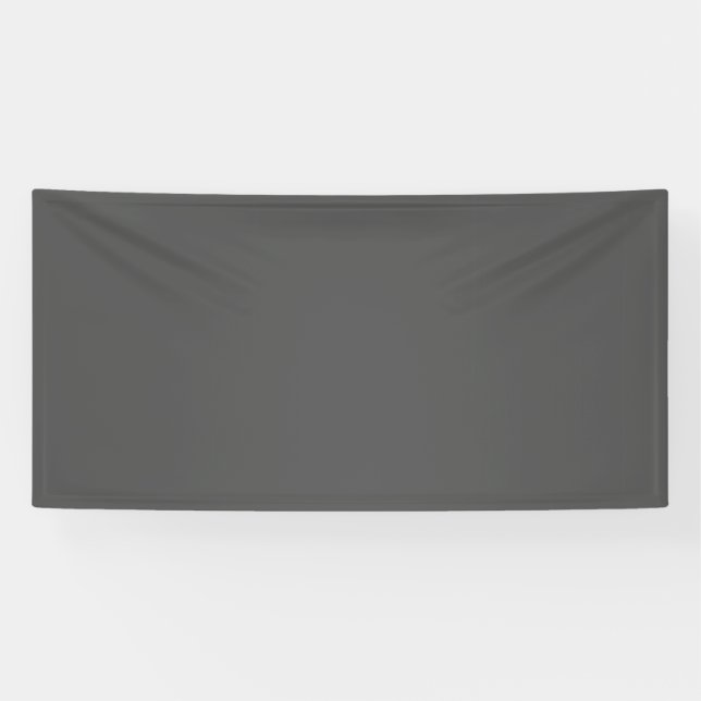 Create Your Own dark grey Custom Design Banner (Horizontal)