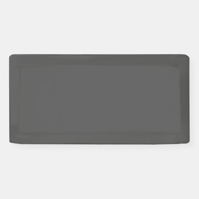Create Your Own dark grey Custom Design Banner (Horizontal)