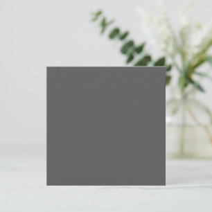 Create Your Own dark grey Custom Design Card