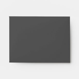 Create Your Own dark grey Custom Design Envelope