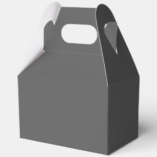 Create Your Own dark grey Custom Design Favour Box