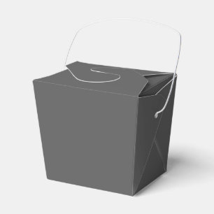 Create Your Own dark grey Custom Design Favour Box