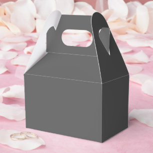 Create Your Own dark grey Custom Design Favour Box