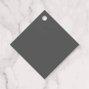 Create Your Own dark grey Custom Design Favour Tags