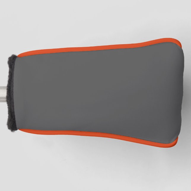Create Your Own dark grey Custom Design Golf Head Cover (Front)