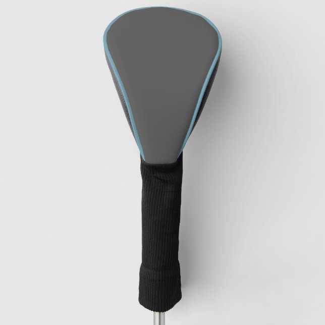 Create Your Own dark grey Custom Design Golf Head Cover (Front)