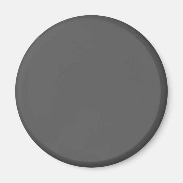 Create Your Own dark grey Custom Design Magnet (Front)