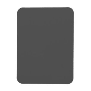 Create Your Own dark grey Custom Design Magnet
