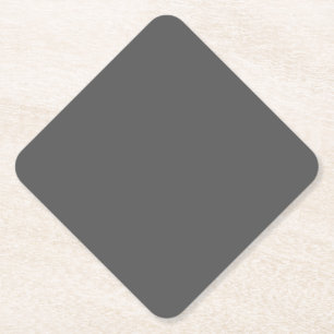 Create Your Own dark grey Custom Design Paper Coaster