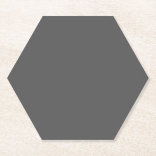 Create Your Own dark grey Custom Design Paper Coaster
