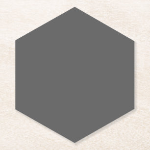 Create Your Own dark grey Custom Design Paper Coaster