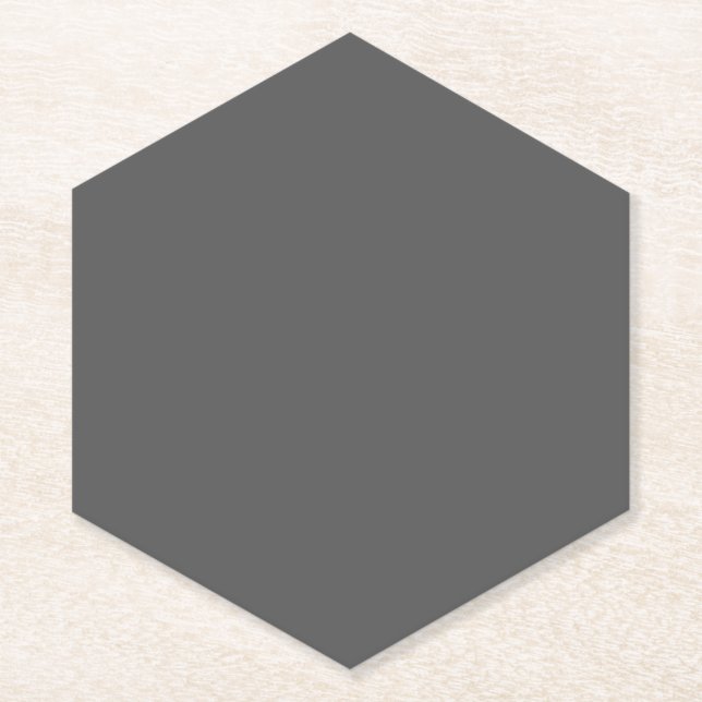 Create Your Own dark grey Custom Design Paper Coaster (Front)