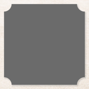 Create Your Own dark grey Custom Design Paper Coaster