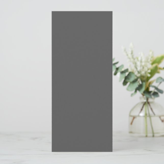 Create Your Own dark grey Custom Design Save The Date (Standing Front)