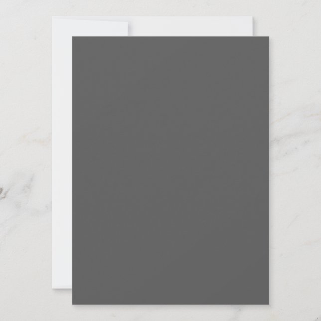 Create Your Own dark grey Custom Design Save The Date (Front)