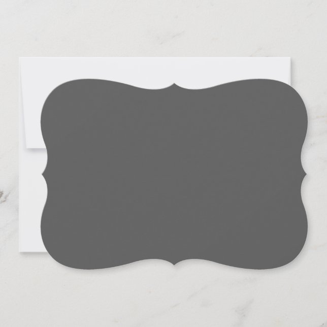 Create Your Own dark grey Custom Design Save The Date (Front)