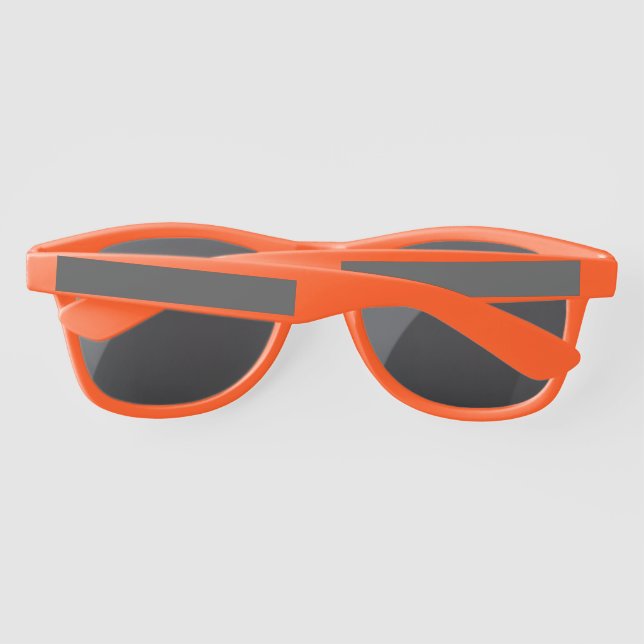Create Your Own dark grey Custom Design Sunglasses (Back)