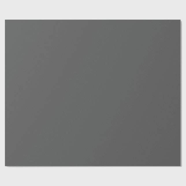 Create Your Own dark grey Custom Design Wrapping Paper (Flat)