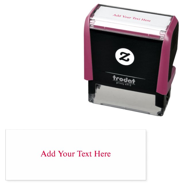 Create Your Own dark grey Custom personalised Self-inking Stamp (In Situ)